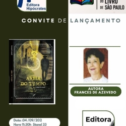 Frances de Azevedo lança "Areia do Tempo" na Bienal de SP